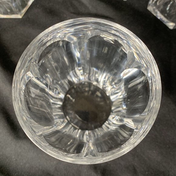 Set of 4 VTG Colonial Clear by Heisy crystal optic cut whiskey / rocks glasses - Picture 7 of 12